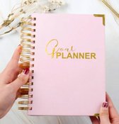 Planificateur - Organisateur - Agenda - Planificateur d'objectifs - Non daté - Rose