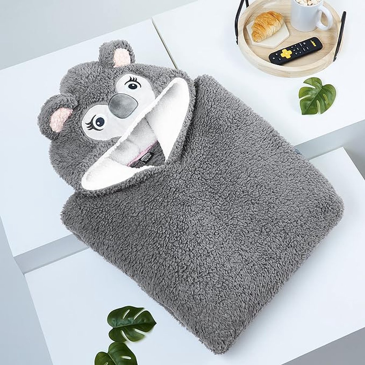 Luxe knuffeltrui hoodiedeken