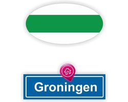 Jerma - Groningen - auto stickers - set 2 bumperstickers