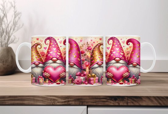 Tasse à café Saint-Valentin Gnomes 26 | cadeau de Saint-Valentin | Décoration de Saint-Valentin | Cadeaux drôles | Tasse de café | Gobelet à café | Tasse à thé | Tasse de thé | tasse de chocolat