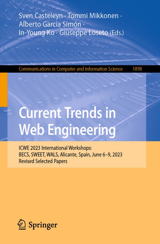 Communications in Computer and Information Science1898- Curr ... - cover