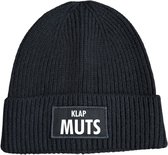 Bonnet de patinage côtelé noir - Klapmuts - soBAD. | Sports d'hiver | outfit après ski Bonnet chaud pour Adultes | Bonnet pour hommes et femmes | Patinage | Chapeau d'hiver