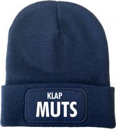 Schaatsmuts navy - Klapmuts - soBAD. | Wintersport | Après ski outfit Warme Muts voor Volwassenen | Heren en Dames Beanie | Schaatsen | Wintermuts