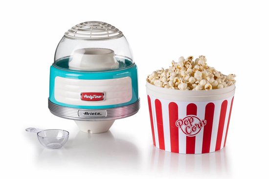 Ariete 2957/01 - 50's Style Popcornmachine - 1100 Watt - Bereidingstijd: 60 gram in 2 min - blauw — afbeelding 5