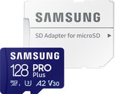 Samsung PRO Plus - Carte mémoire Micro SD - Adaptateur inclus - 128 GB
