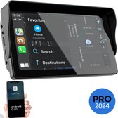 Navigatiesysteem 7 inch - Apple Carplay (draadloos) - Android Auto - 2024 PRO Model - Universeel - Bluetooth - USB-C aansluiting