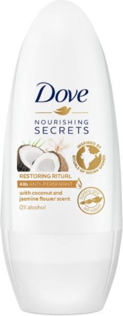 Goedkoopste Dove - Deodorant - Roller - Coconut & Jasmine Flower Scent - 50ml