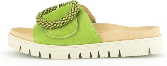 Gabor -Dames - groen - slippers & muiltjes - maat 42