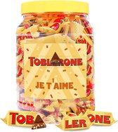 Toblerone Mini chocolade "je t'aime" - melkchocolade met nougat, amandel en honing - 500g