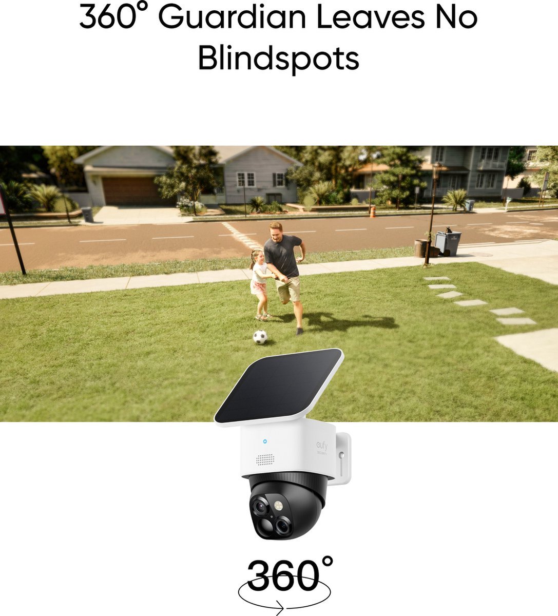 Afbeelding 2 van eufy Security SoloCam S340 - 360° buitencamera 2 PACK + Homebase 3 - Bundelvoordeel