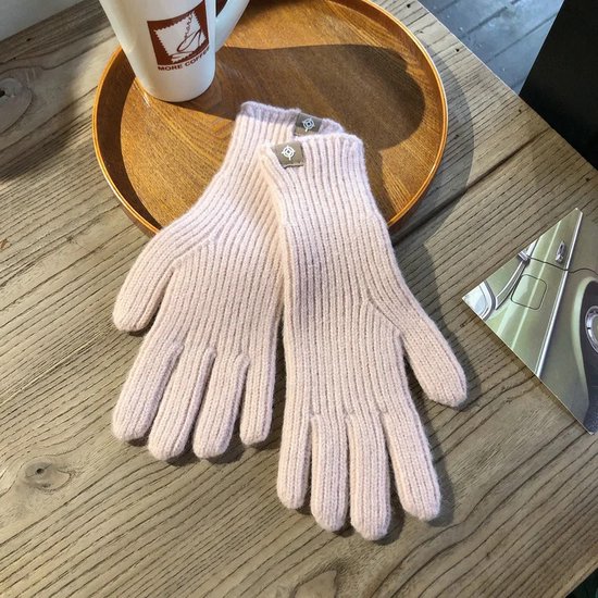 Without Lemon - Dames Winter Handschoenen - Knitted - Acrylic - Warm - Comfort - One Size - Roze