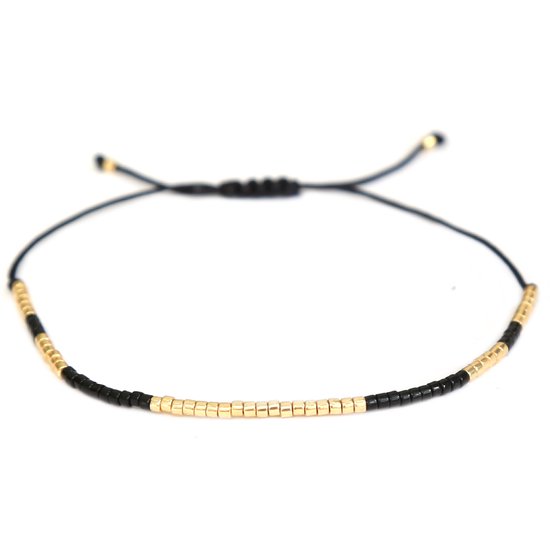 Armband miyuki black gold