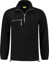 Lemon & Soda polar fleece sweater in de kleur zwart maat L.