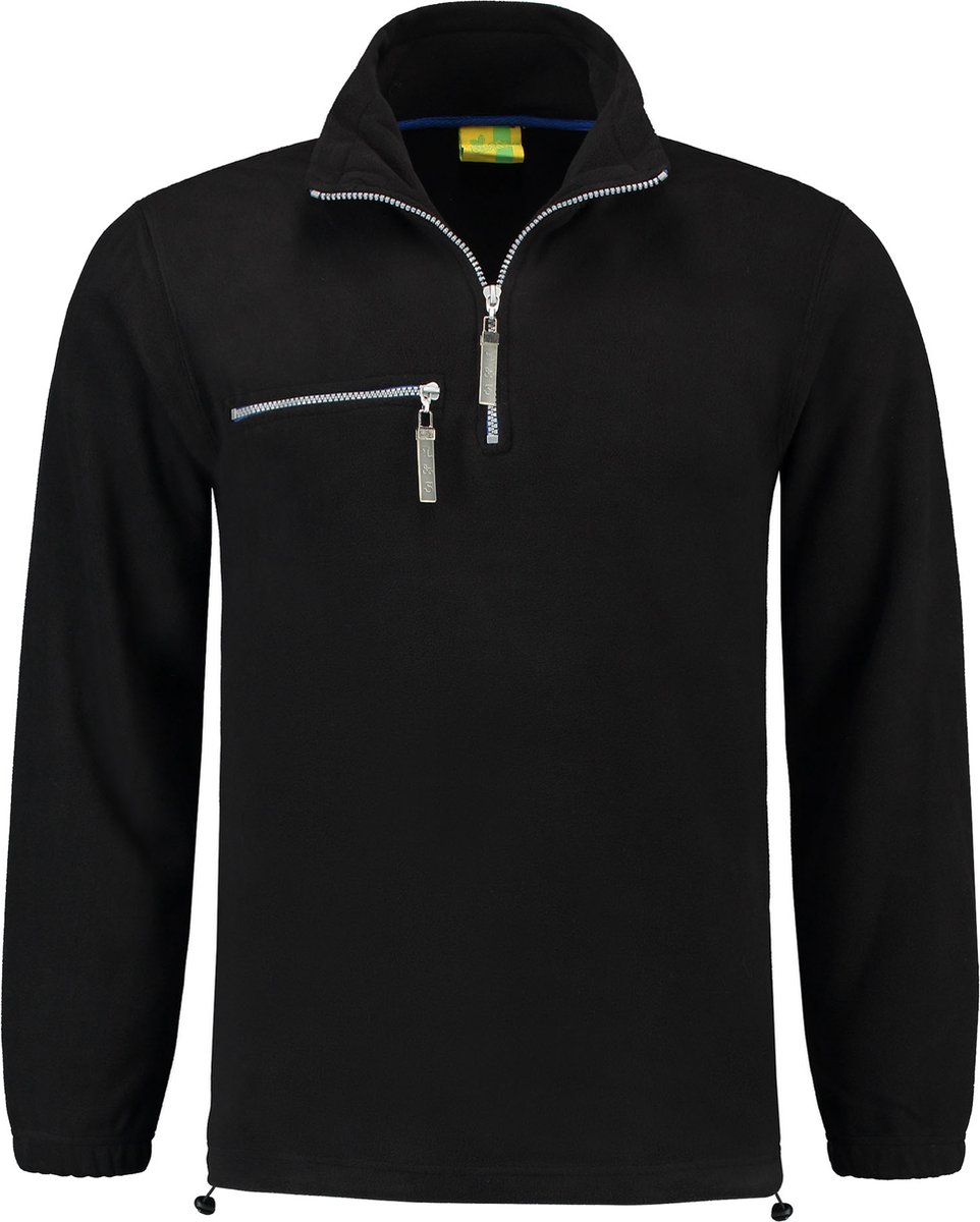 Lemon & Soda polar fleece sweater in de kleur zwart maat XXL.
