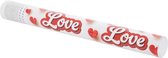 Confettikanon met hartjes - 38 cm - 1 stuk - Hartvormige papieren confetti - Leuk voor Valentijnsdag, bruiloften en jubilea