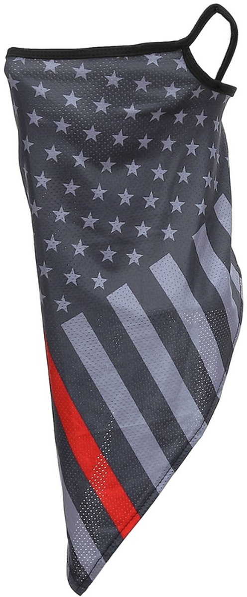 101 INC - Face mask with earloop USA grey style 3 (kleur: n.a. / maat: NVT)