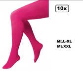 10x Maillot rose en 2 tailles - taille L-XL et XXL - Piet Sinterklaas Prins événement fête à thème festival froid