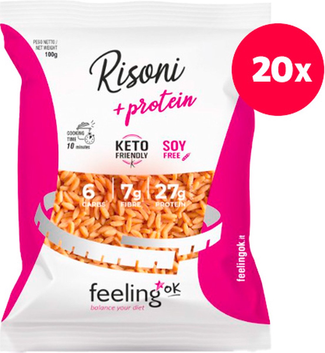 Feeling OK | Rijst | 20 Stuks | 20 x 100 gram