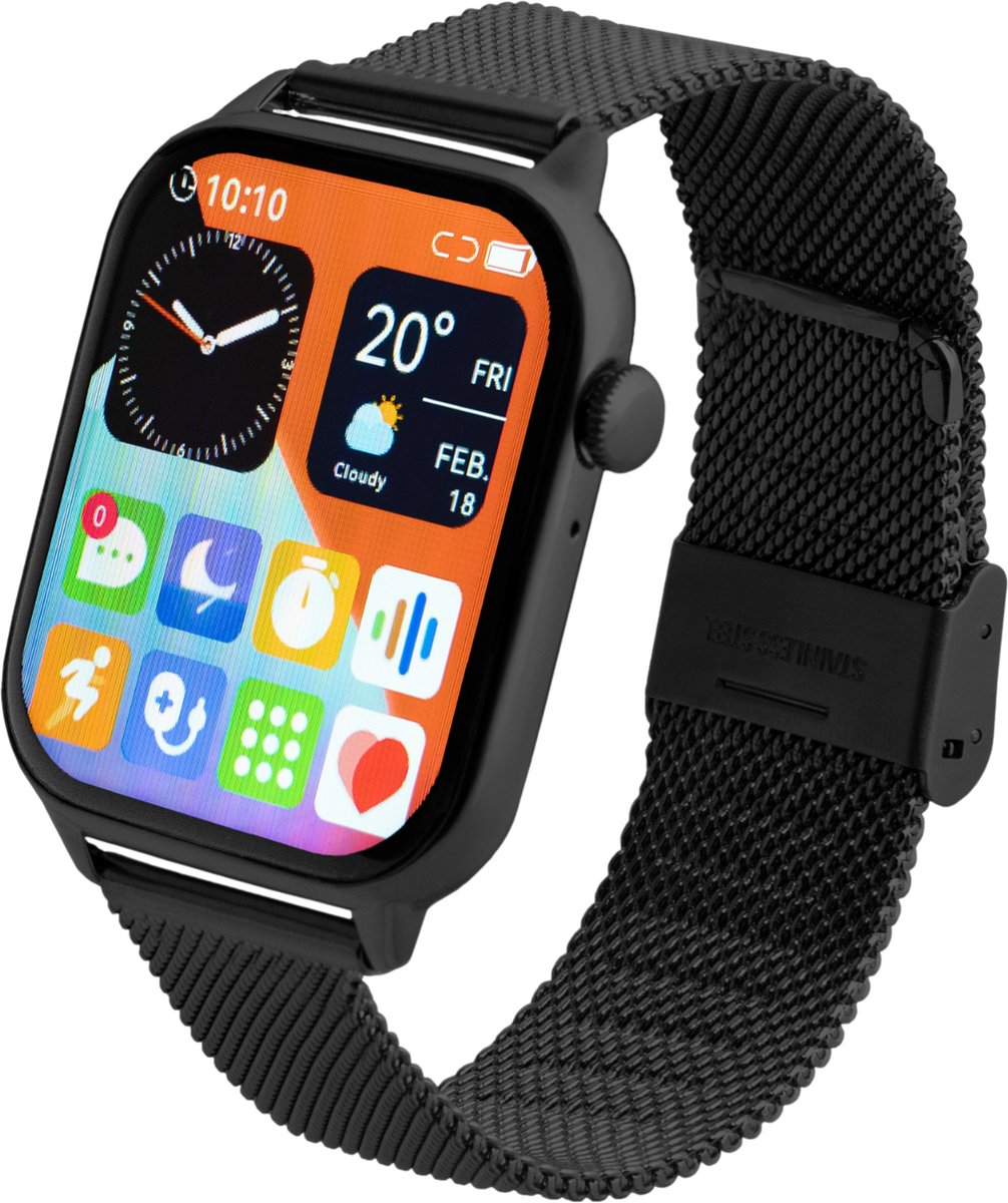 montre connectée homme smartwatch sport cardiofréquencemètre montre  intelligent etanche bracelet connecté tensiomètre podomètre fi