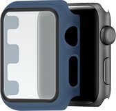 Telefoonglaasje Hoesje met screenprotector - Geschikt voor Apple Watch 4\ Apple Watch 5\ Apple Watch 6\ Apple Watch SE - 40mm - Blauw