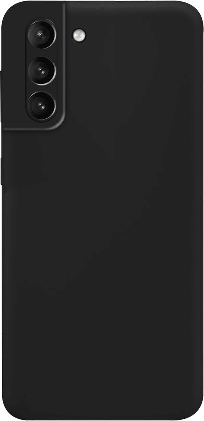 Telefoonglaasje Hoesje geschikt voor Samsung Galaxy S22 Plus - Siliconen - Zwart - Beschermhoes - Case - Cover