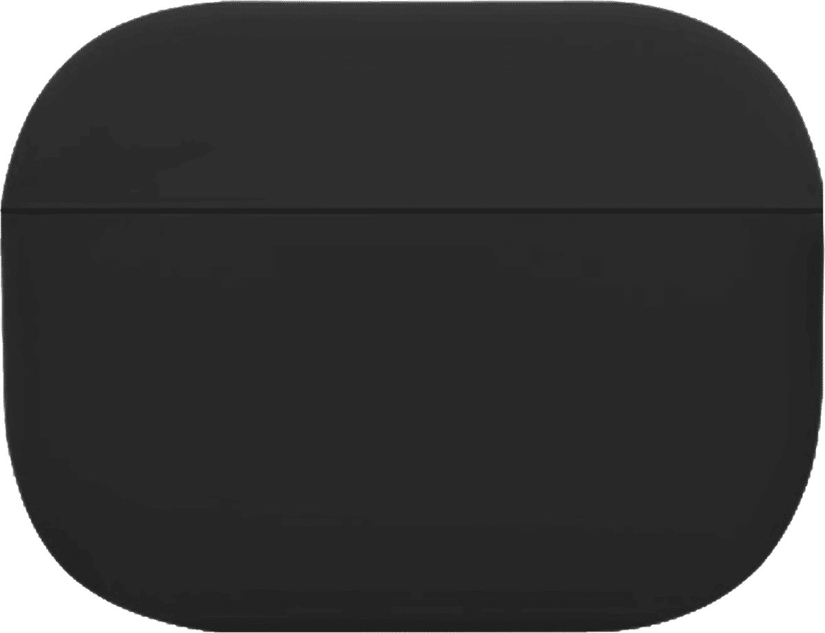 Telefoonglaasje Headset Hoesje - Geschikt voor Apple AirPods 3 - Siliconen - Zwart - Beschermhoes - Case