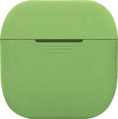 Telefoonglaasje Headset Hoesje - Geschikt voor Apple AirPods - Siliconen - Groen - Beschermhoes - Case