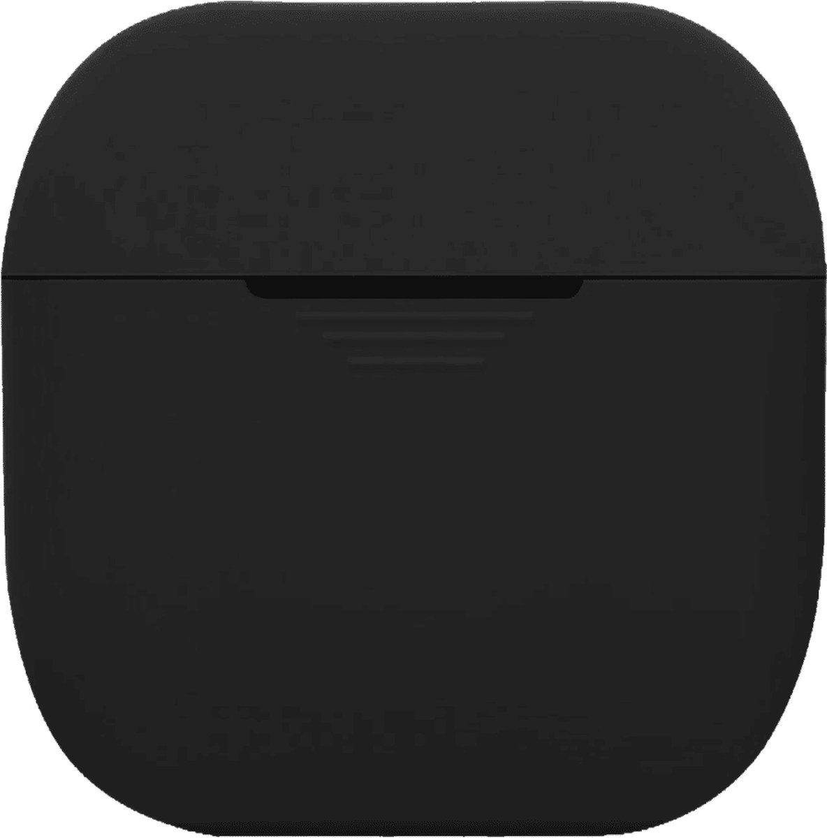 Telefoonglaasje Headset Hoesje - Geschikt voor Apple AirPods - Siliconen - Zwart - Beschermhoes - Case