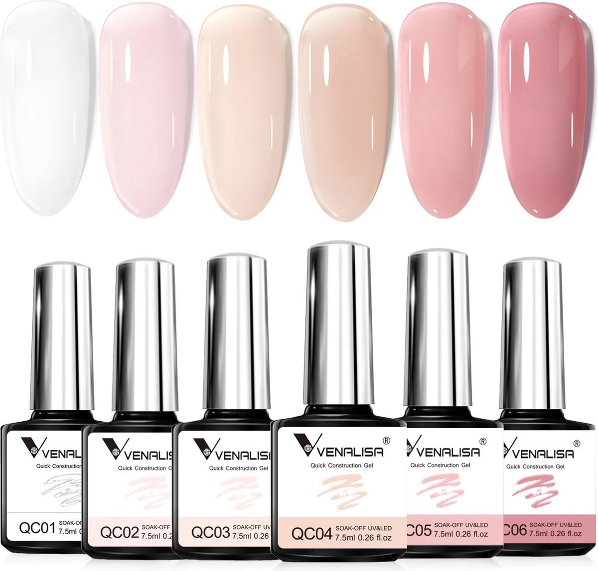 Productfoto van Venalisa BIAB Set 6 x 7,5 ml (bron: bol)
