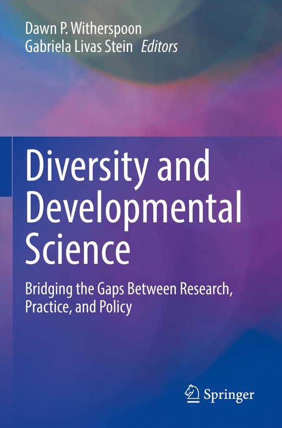 Diversity and Developmental Science - cover