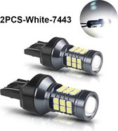 VCTparts High Power T20 LED Lamp Bol - Wit (set) 7443 W21/5W 3030SMD