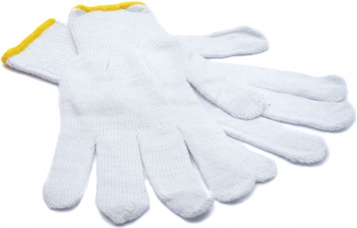 VCTparts Veiligheids Industriële Werk Allesbeschermende Handschoenen Wit [Maat 7]