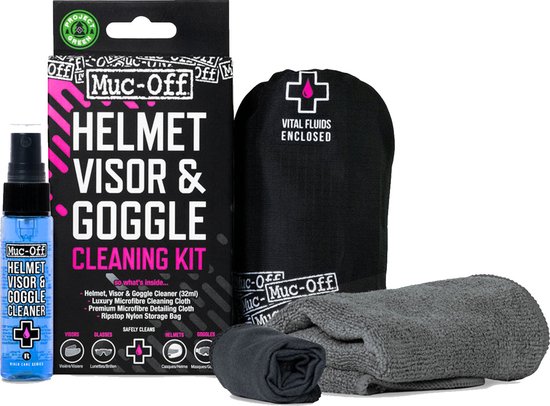 Muc-Off | Helm- en Vizier reiniger Kit