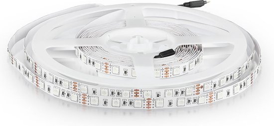 V-TAC VT-5050 60-IP20-N LED Stripverlichting - Striplights - 5050 - 60 - IP20 - RGB - 5m Rol