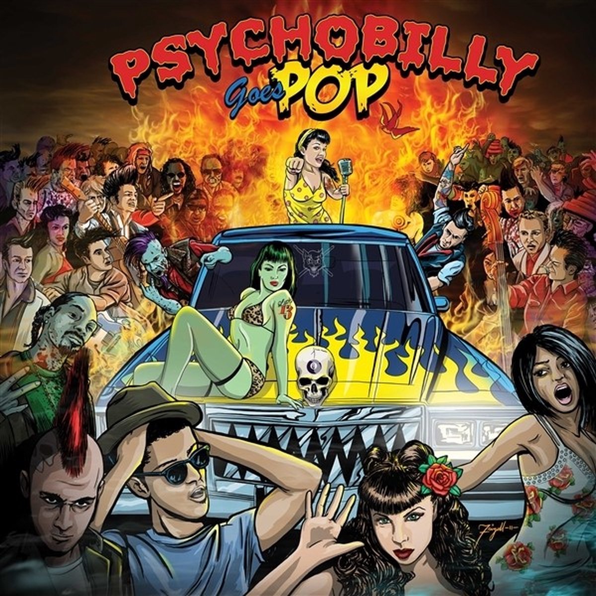 Various Artists - Psychobilly Goes Pop (LP) (Coloured Vinyl) (Limited Edition)