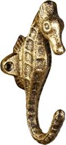 Zeepaard Ophanghaak - Stevig - Kapstok - Jas ophangen - Klassiek - Landelijk - Dieren - Jashaak - Goud