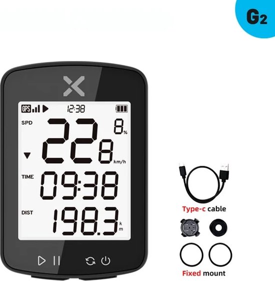 Xoss Nieuwe G2 Gps G2 + Fietscomputer G Plus Draadloze Snelheidsmeter Bluetooth Tracker Waterdichte Racefiets Mtb Fietskilometerteller - Brandless