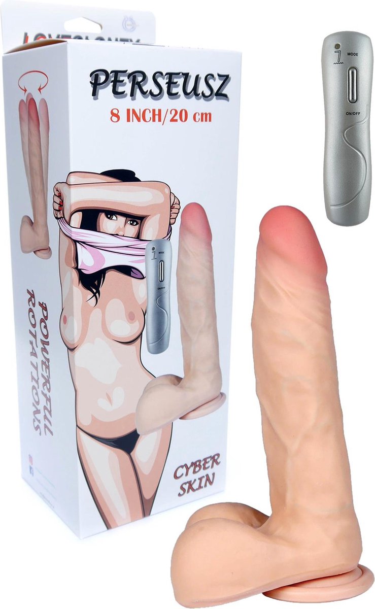 Goedkoopste Bossoftoys Perseusz Loveclonex Ultra Realistic Vibrator - Cyber skin feels like real - 5-7 cm thick - Suction Cup - Wired Remote - 20 cm