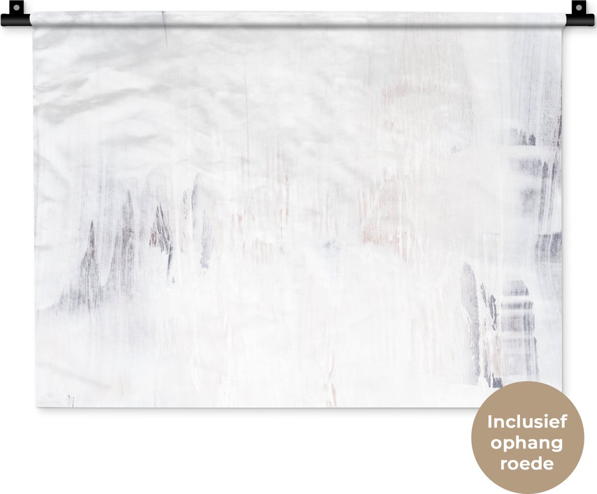 Wandkleed - Wanddoek - Acrylverf - Verf - Design - 60x45 cm - Wandtapijt