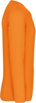 Herenshirt met lange mouwen en ronde hals Orange - XL