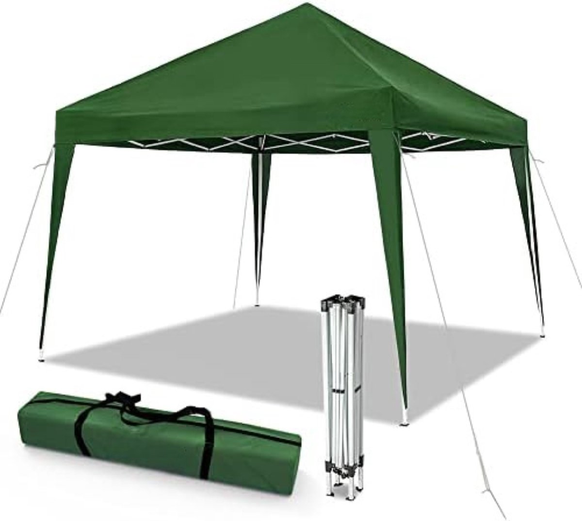 Pop up partytent - Partytent opvouwbaar - Vouwtent - 300 x 300 x 250 cm - 10 kg - Groente
