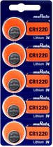 CR1220 Pile Knoopcel Lithium 3 V 40 mAh Murata CR1220-BEABAE 5 pc(s)