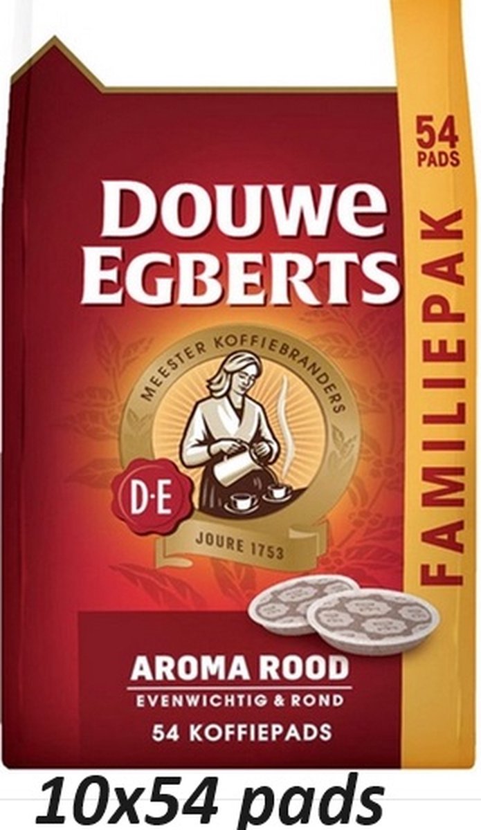 Goedkoopste Douwe Egberts Aroma Rood Koffiepads - multipak - 540 pads