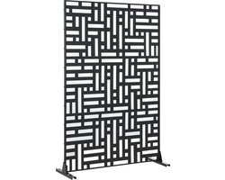 Scheidingswand Bernalda kamerscherm 180x120x40 cm zwart casa.pro