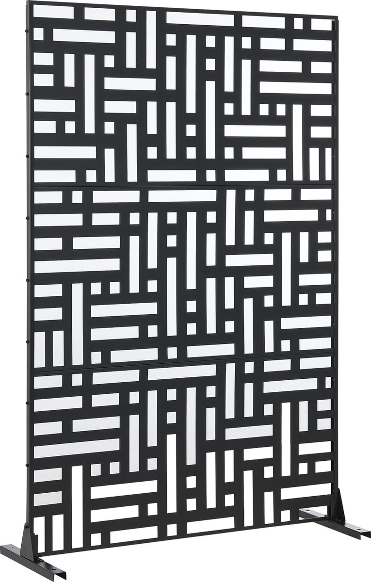 Scheidingswand Bernalda kamerscherm 180x120x40 cm zwart casa.pro
