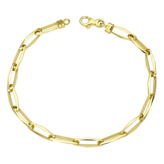 Juwelier Zwartevalk 14 karaat gouden closed forever armband - CFE/19cm