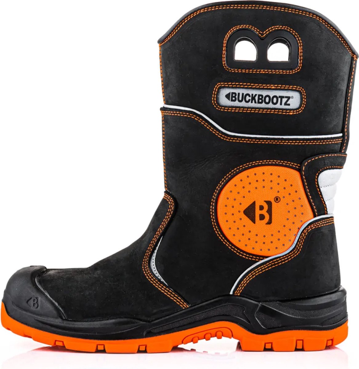 Buckbootz Laars BVIZ5ORBK S7S - Zwart/Oranje - 47
