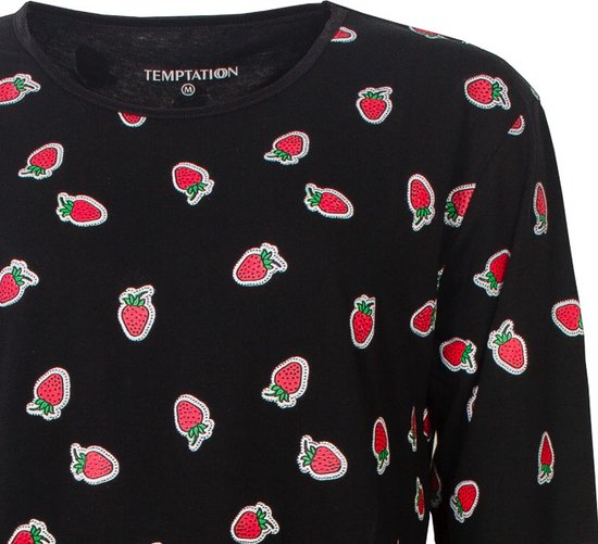Temptation Big Shirt Femme Zwart TPNGD2815A - Tailles: L