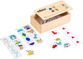 Educo Zoek de vorm - Houten speelgoed - Houten puzzel - Educatief speelgoed - Kinderspeelgoed - Vanaf 4 jaar