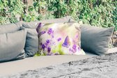 Buitenkussens - Tuin - Lavendel - Vlinder - Bloemen - 50x30 cm